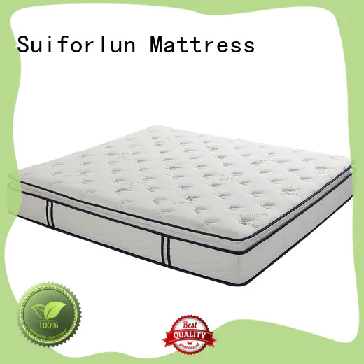 Suiforlun mattress white twin hybrid mattress customized for hotel