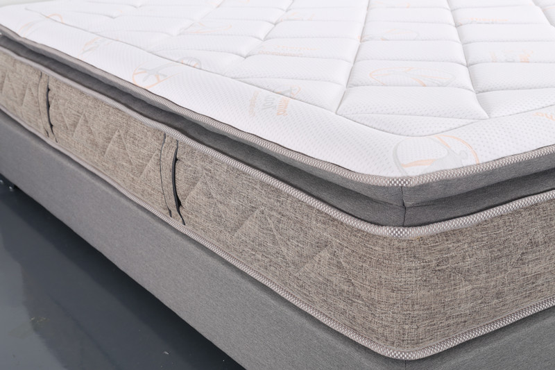 durable queen hybrid mattress white series for family-4