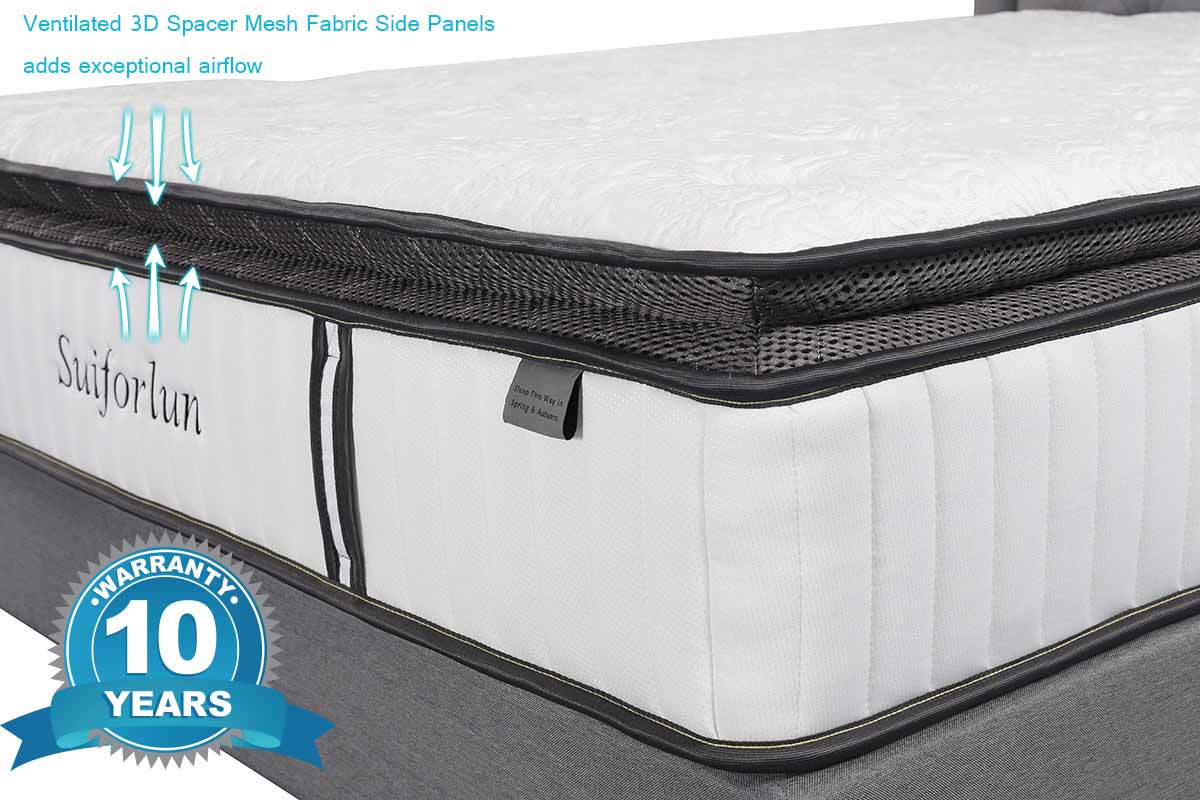 Suiforlun mattress 10 inch best hybrid mattress customized for hotel-8