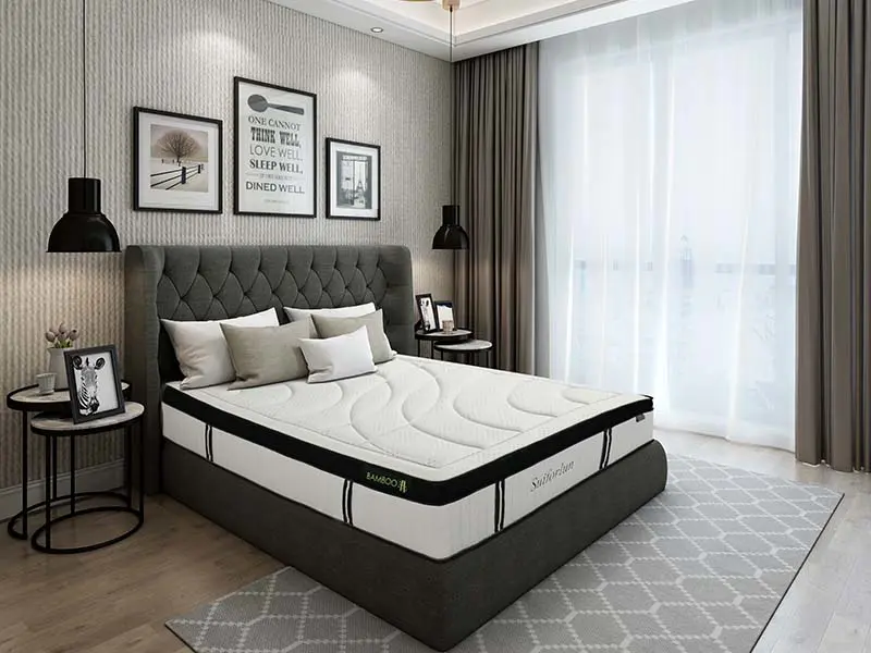 Suiforlun mattress 12 inch hybrid bed wholesale for hotel