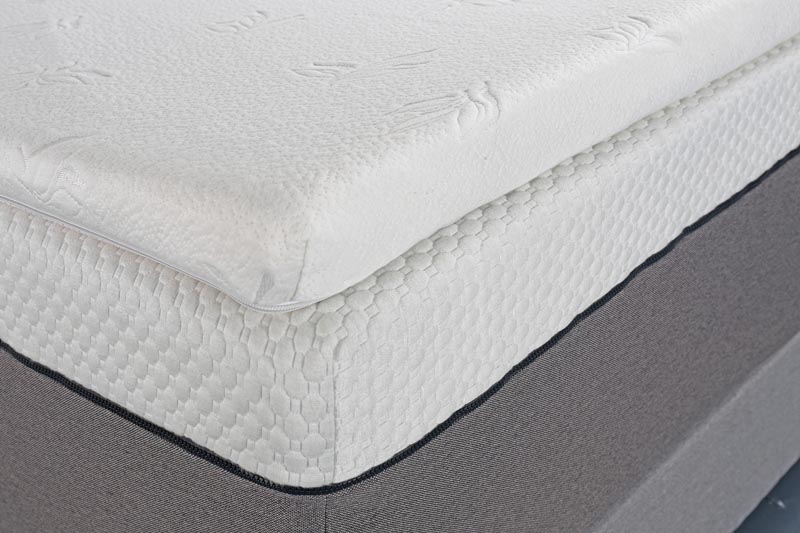 quality foam bed topper with removable bamboo fabric zippered cover supplier for home-4