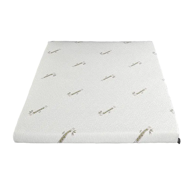 Suiforlun 2 inch Plush Latex Mattress Topper with Removable Bamboo Fabric Zippered Cover