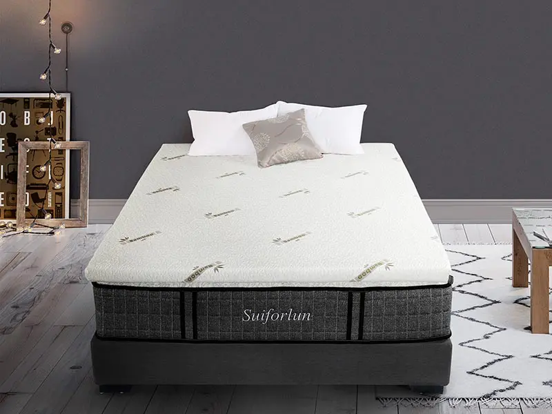 pillow top mattress topper gel memory plush Suiforlun mattress Brand twin mattress topper