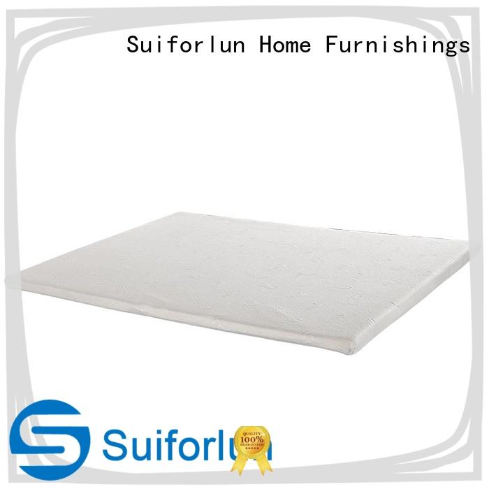 Suiforlun mattress with removable bamboo fabric zippered cover twin mattress topper customized for family