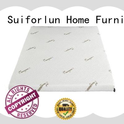 Suiforlun mattress breathable twin memory foam mattress topper 2 inch for hotel
