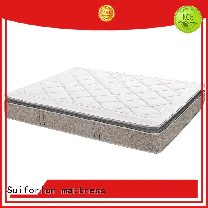 Suiforlun mattress comfortable queen size hybrid mattress wholesale for hotel