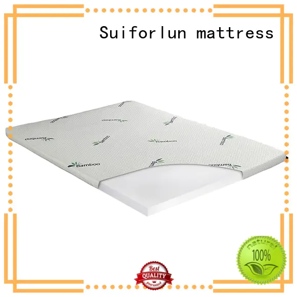 inch gel memory Suiforlun mattress Brand pillow top mattress topper factory