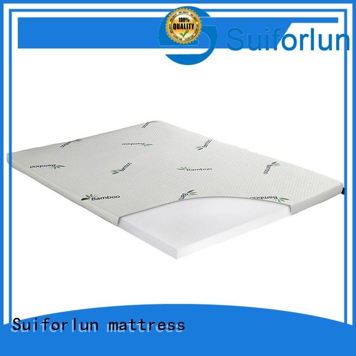 Suiforlun mattress with removable bamboo fabric zippered cover wool mattress topper supplier for sleeping