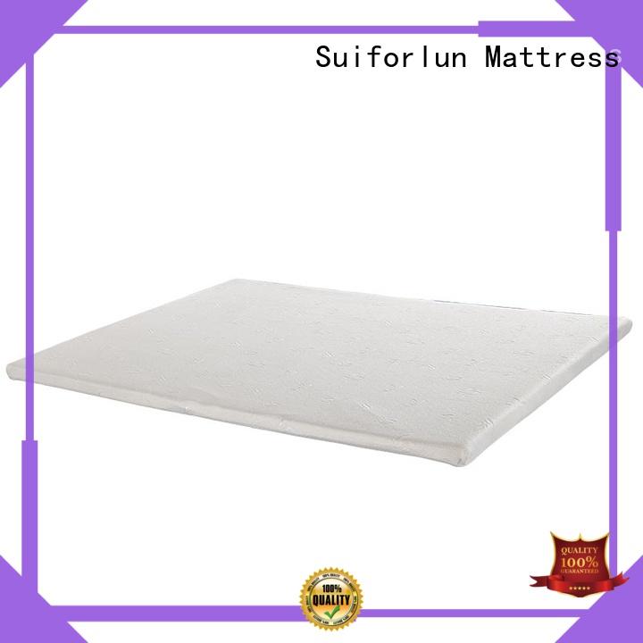 Suiforlun mattress with removable bamboo fabric zippered cover foam bed topper customized for family